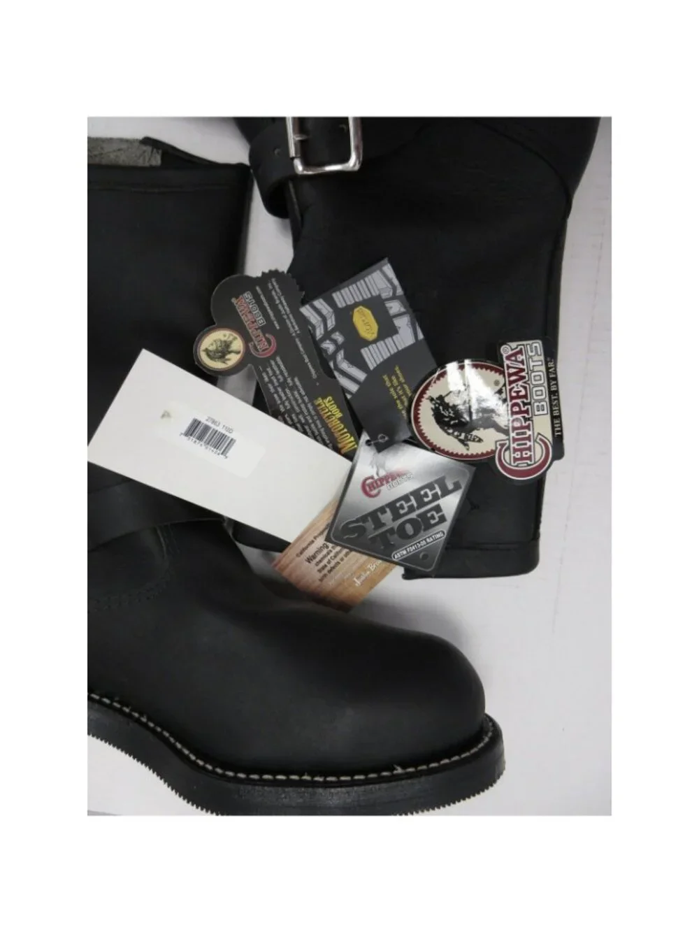 Chippewa Boots 11 D Leather Engineer Steel Toe Vibram Sole 27863 NEW